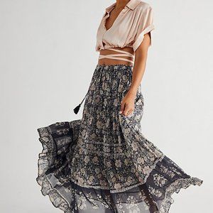 Spell & The Gypsy Juniper Maxi Skirt Charcoal